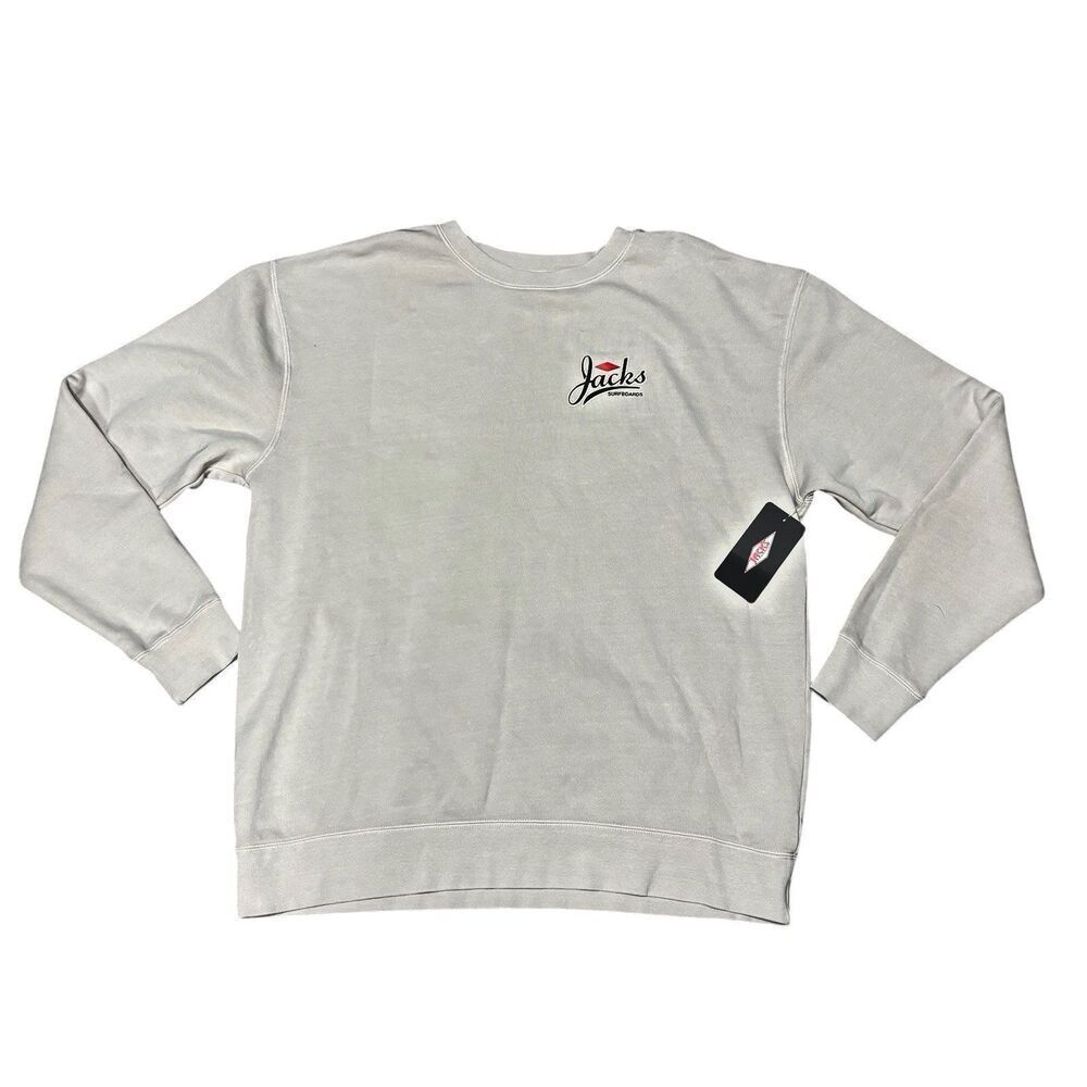 jacks surfboards hoodie TRENTON PIGMENT CREWNECK SWEATSHIRT‎ - PIGMENT SAGE XL